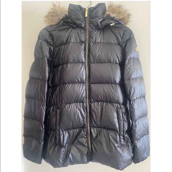 Michael Kors Black Puffer Down Coat - Picture 1 of 3